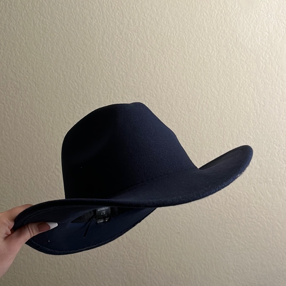 Navy/ black cowboy hat